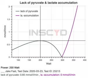 Verlauf der Pyruvat und Laktatproduktion