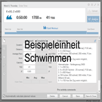 Beispieleinheit Schwimmen aus der 3. Trainingswoche