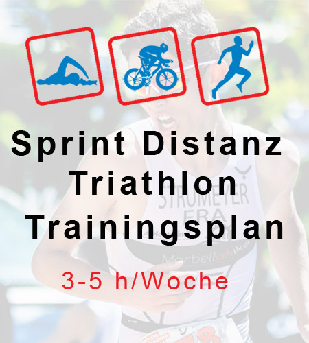 Sprint Distanz Triathlon Trainingsplan 3-5h