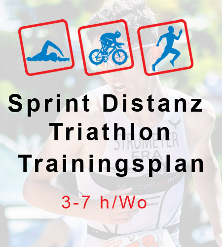Sprint Distanz Triathlon Trainingsplan 3-7h