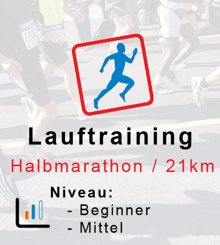 Halbmarathon Trainingsplan Beginner -  Mittel